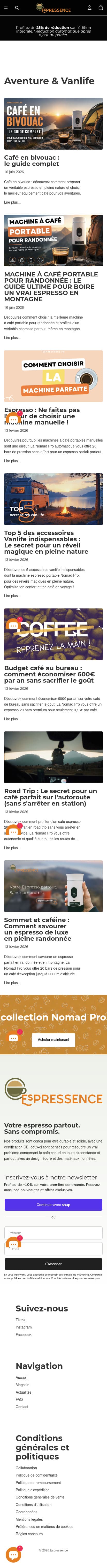 Espressence — Actualité mobile