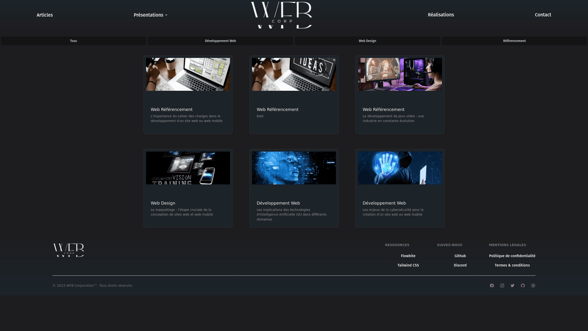WFB Corp — Articles — spotlight cards