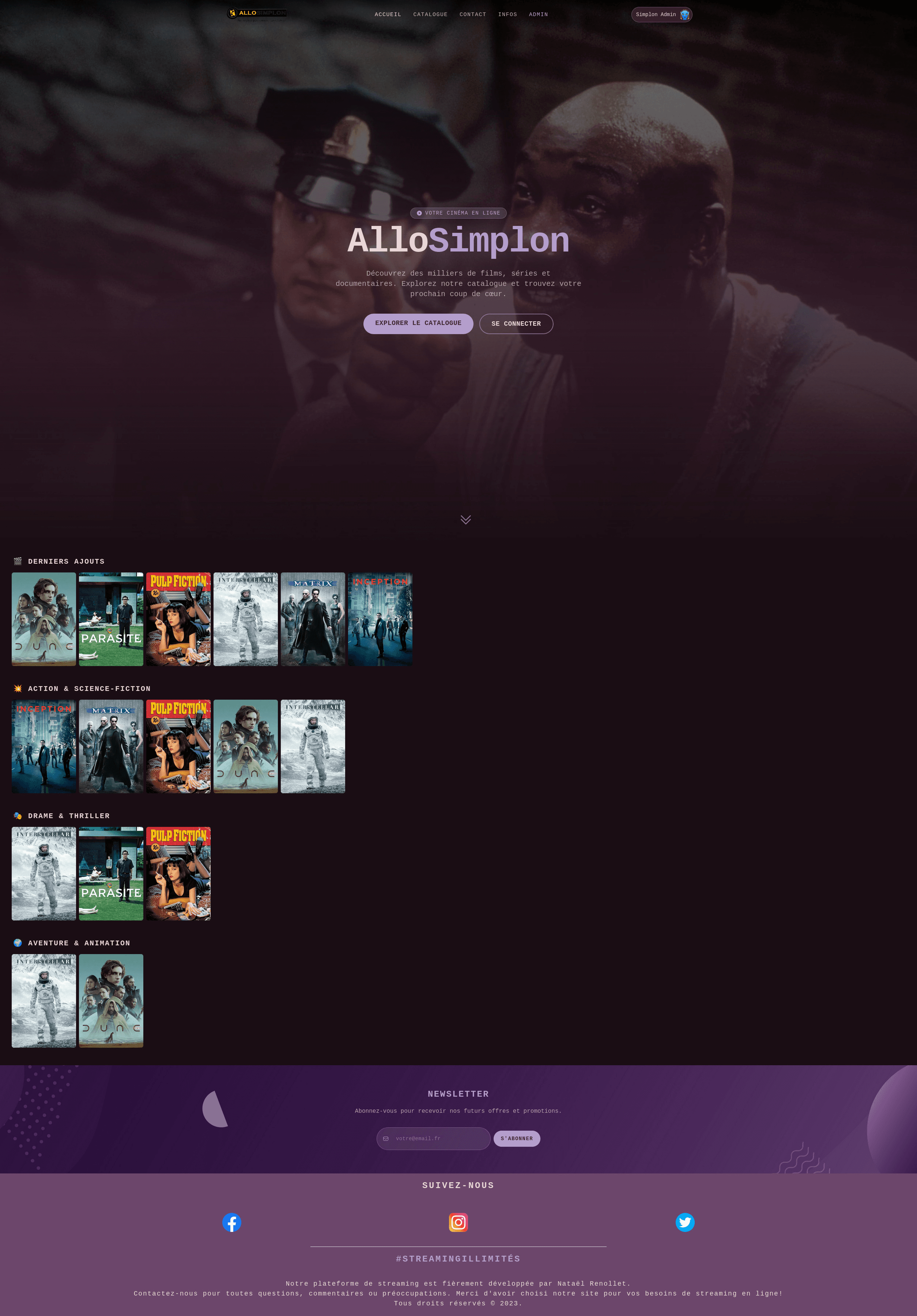 AlloSimplon — Accueil desktop