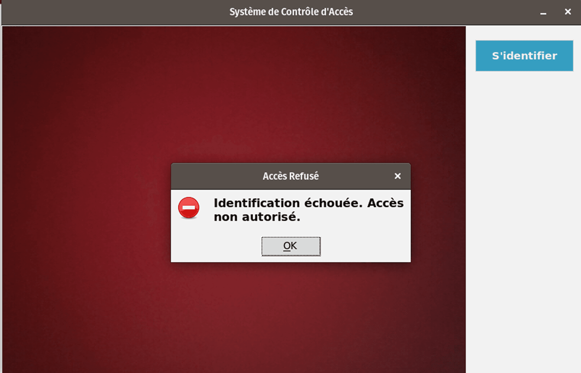 GoSecuri Security — Accès refusé — agent non reconnu